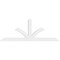 Ekena Millwork Richland Architectural Grade PVC Gable Bracket, 72"W x 27"H x 2"D x 4"F, 9/12 Pitch GBP072X27X0204RIC00 - alternate 3